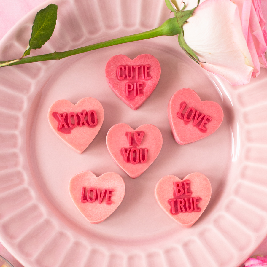 Pink Love Hearts {vegan} - Pure Sprinkles